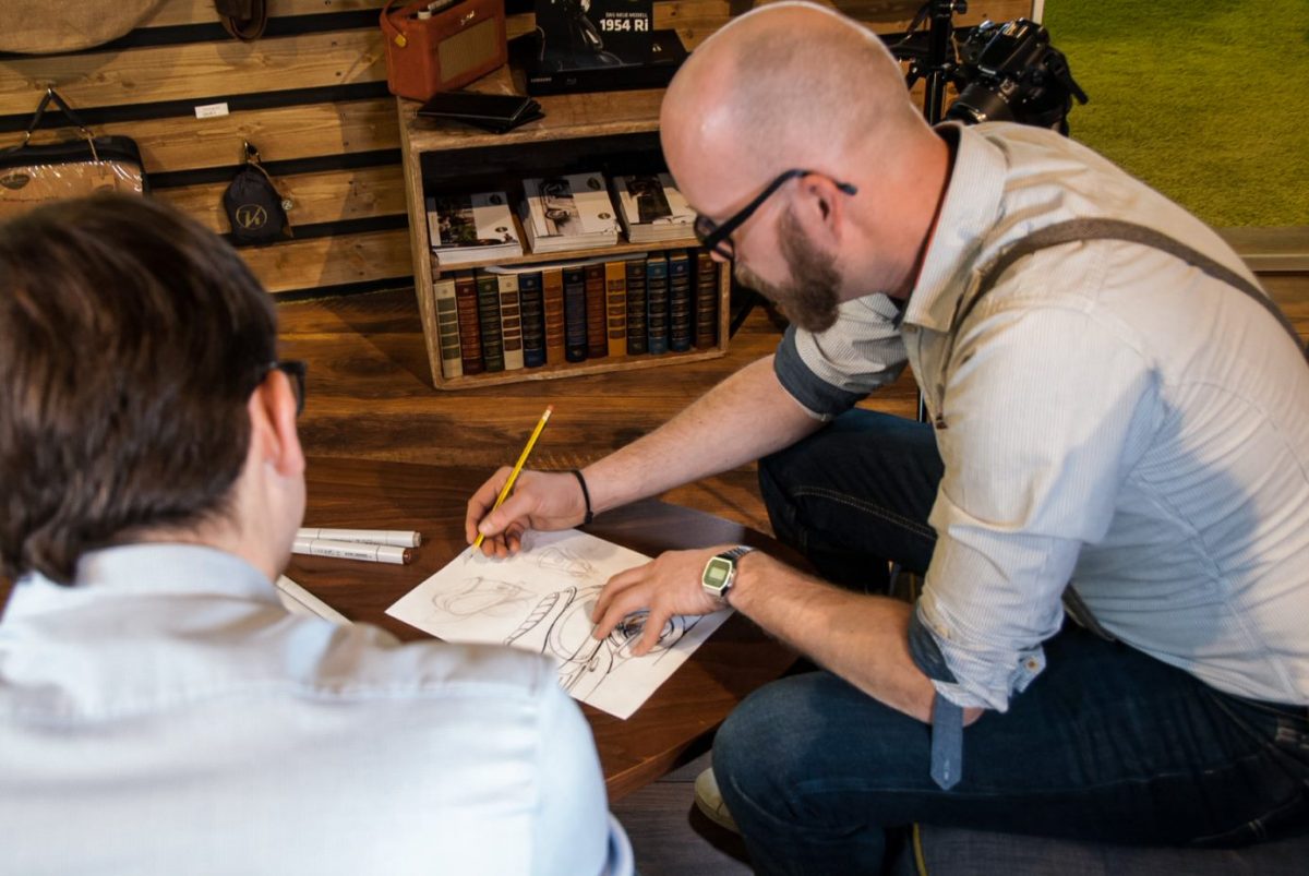 Rollerentwicklung mit zwei Mitarbeitern 